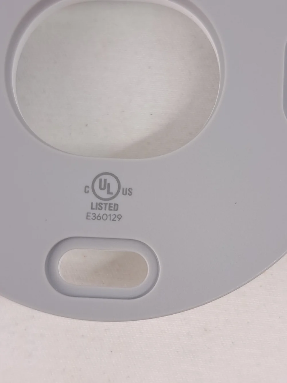 Google Round Battery-Powered Thermostat - White
